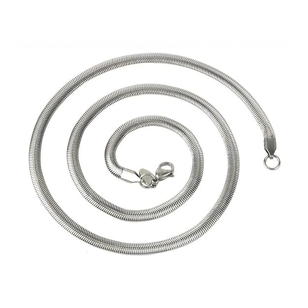 Snake Chain Fashion Jewellery Silver Plated Chain Suitable For All Occastion Sterling Stainless Steel Chain 22"