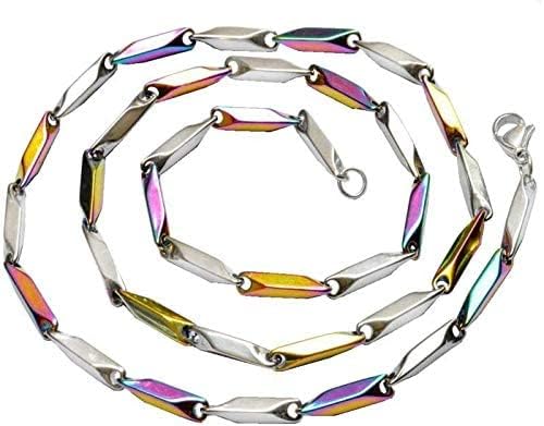 MultiColor Stainless Steel Rice Chain for Men and Boys