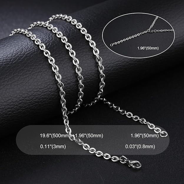 Premium Personality Stainless Steel Chain Pendant Locket Chain for Men and Boys
