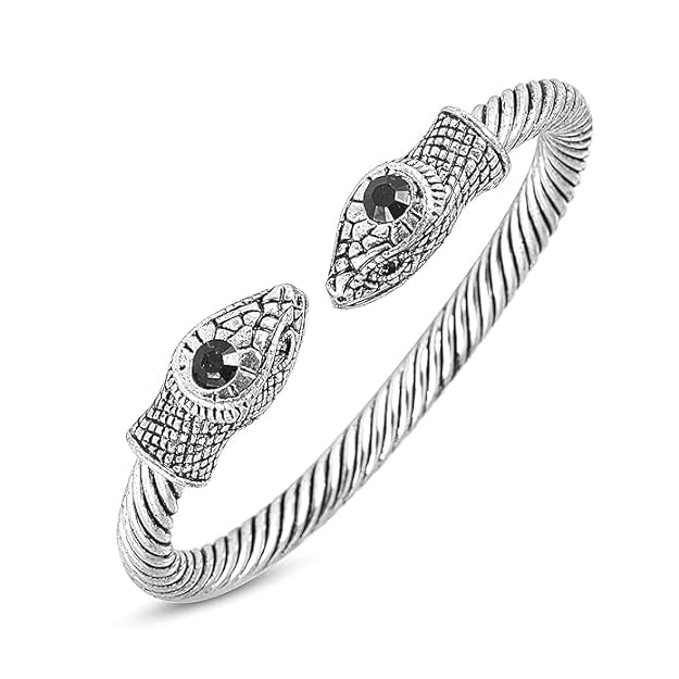 Fancy Snake face Kadas Unisex Cuff Bracelets for Men & Women Boys