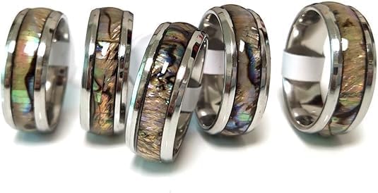 Mens Wedding Tungsten Steel Rings Band New Black Carbon Fiber 8mm Tungsten Steel Carbide Ring Size 17-20