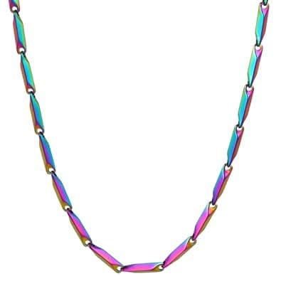 MultiColor Stainless Steel Rice Chain for Men and Boys