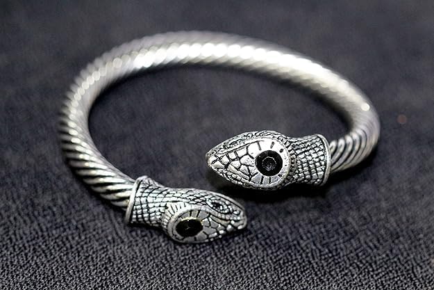 Fancy Snake face Kadas Unisex Cuff Bracelets for Men & Women Boys