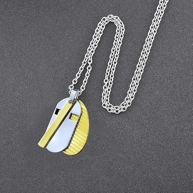 Triple Layer Gold Plated Stainless Steel Inori Pendant Chain Men 22 inch