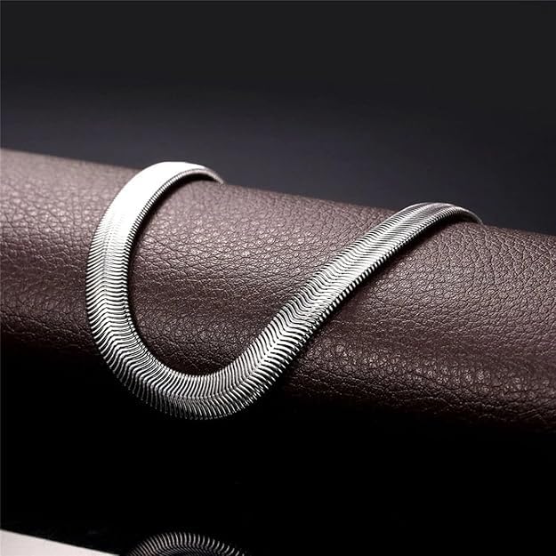 Snake Chain Fashion Jewellery Silver Plated Chain Suitable For All Occastion Sterling Stainless Steel Chain 22"