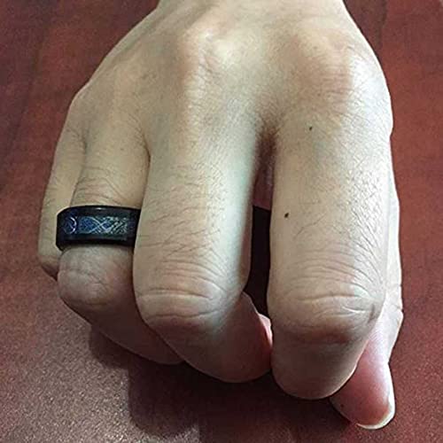 Silver Rings For Men | Pack of 1 Stainless Steel Men Ring | Dragon Celtic Design Silver Finger Ring for Boys | Ideal Gift For Men and Boys