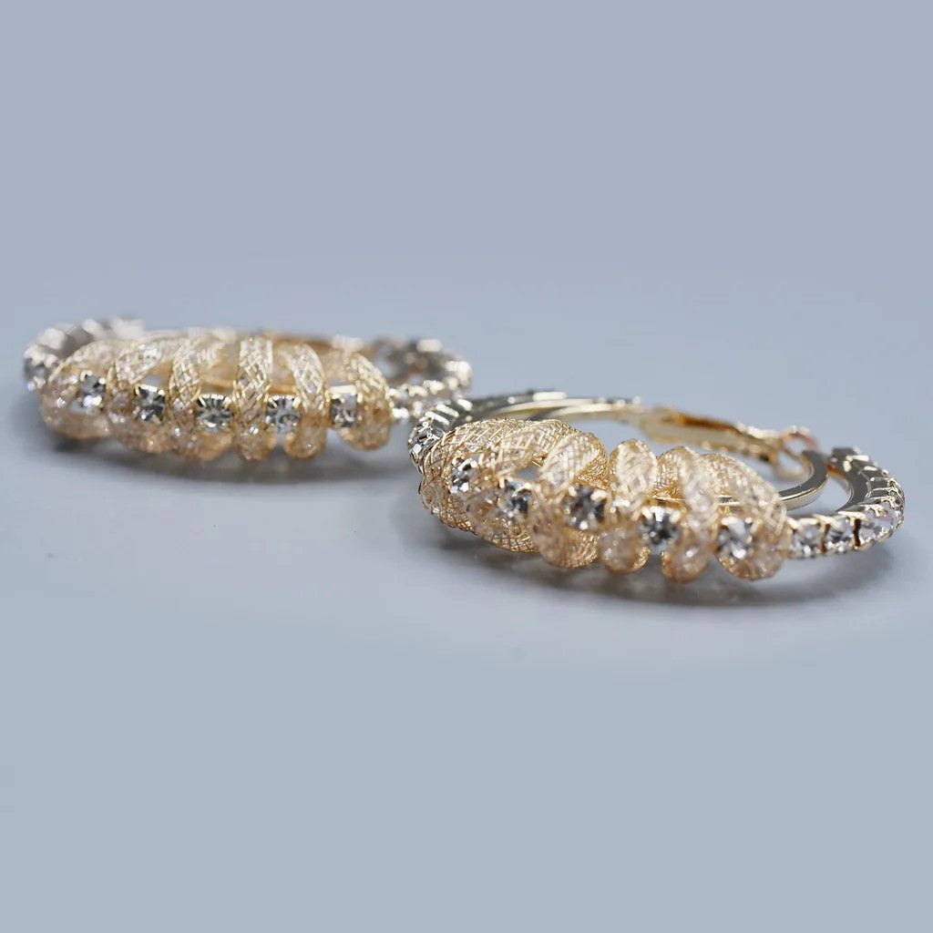 New Design Vintage Chain Hoop Earrings For Women Big Gold Round Earring Brincos Jewelley Female Fashion Statement Gifts