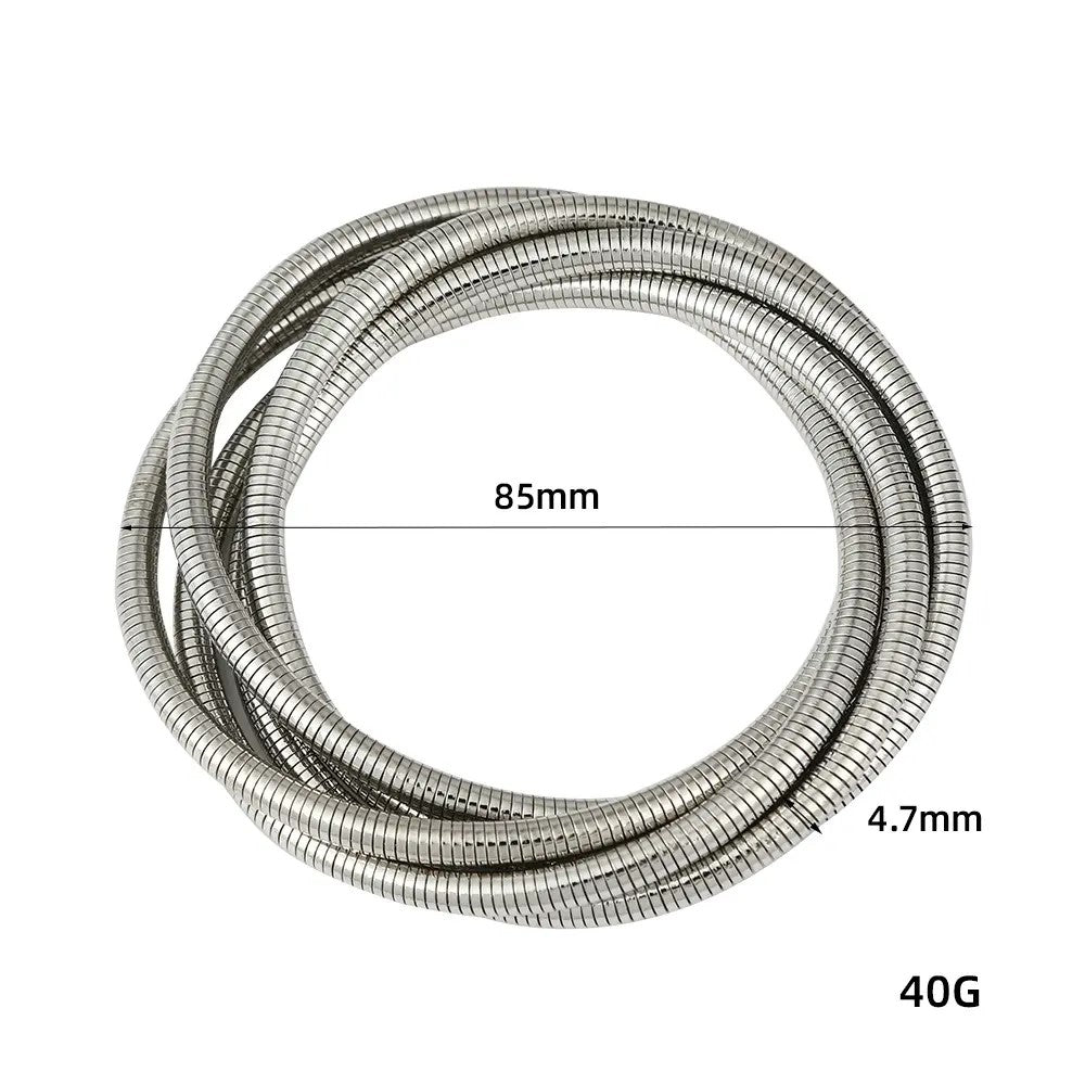 Elastic Silver Stretch Bracelet, Ribbed Design, Anti-Slip Shirt Sleeve Metal Armbands Stretch Elastic Armbands Bracelet Sleeve Holders for Men and Women