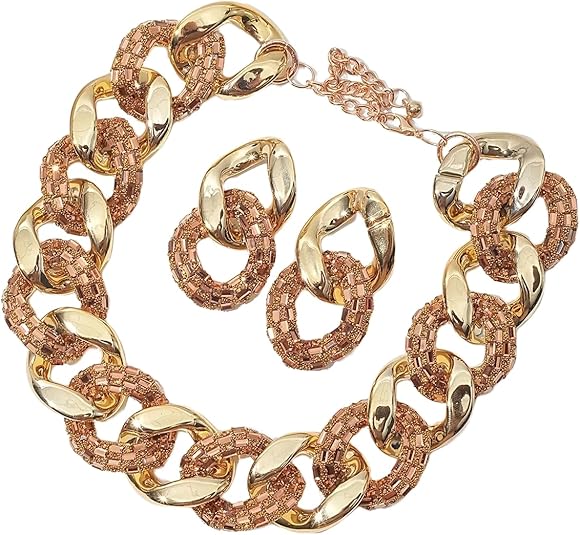 women_metal_rhinestone_necklace_earrings_set_glamshell